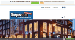 Desktop Screenshot of diepeveenmakelaars.nl
